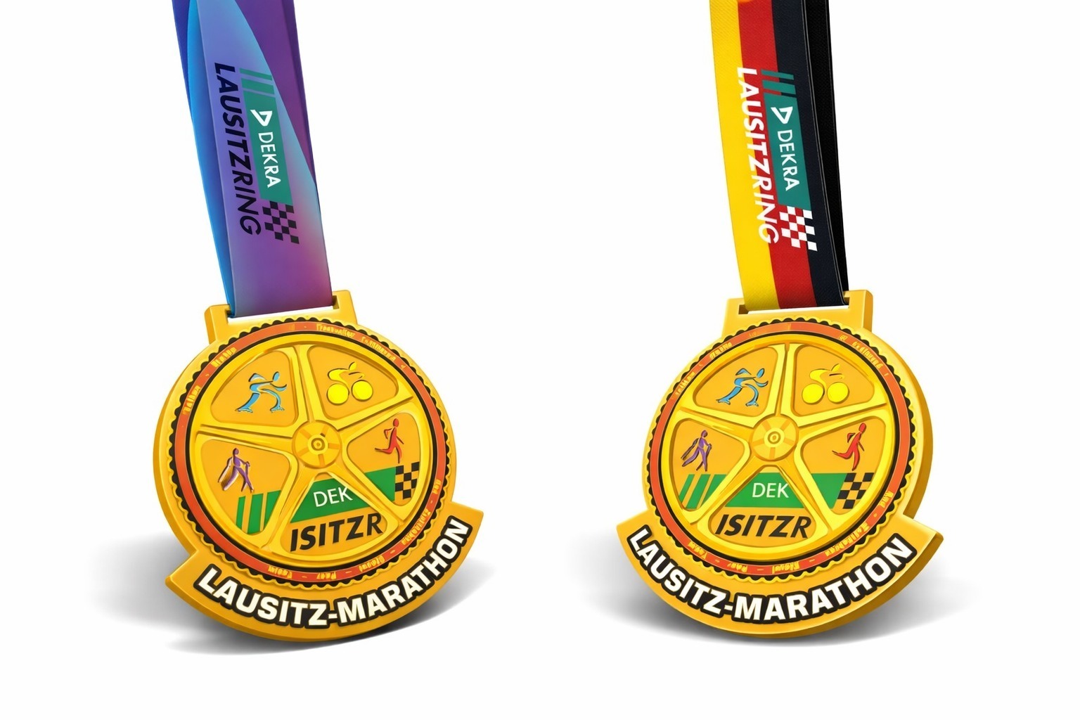 Siegermedaille Lausitz-Marathon 2026